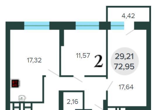 квартира г Новосибирск Октябрьская ул Лескова 30б фото