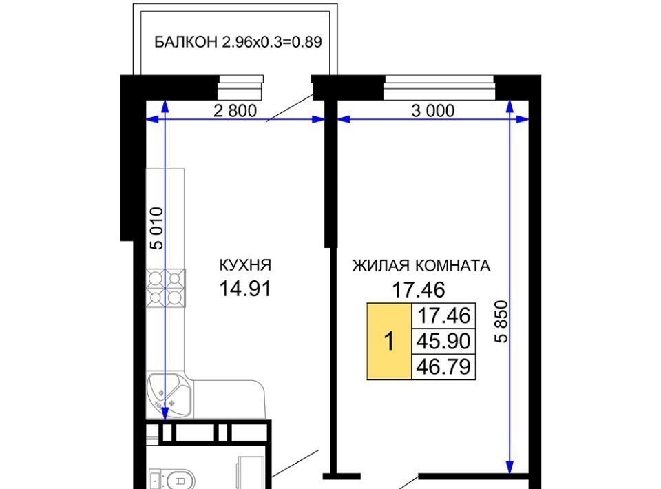 квартира г Краснодар р-н Прикубанский ул Московская 116/3 микрорайон «Московский» 112 Прикубанский округ фото 1