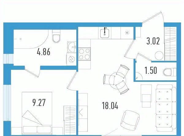 квартира г Санкт-Петербург п Шушары ЖК Аэросити-3 метро Купчино фото 1