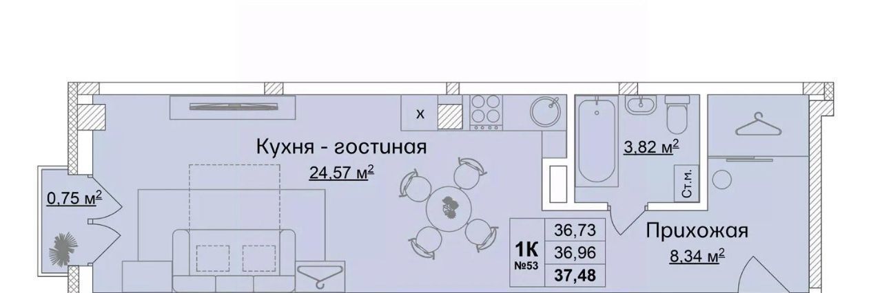 квартира р-н Кстовский г Кстово б-р Мира 17 Автозаводская, Город Чемпионов ЖК фото 1