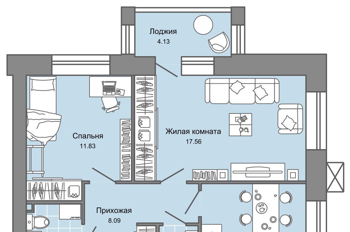 квартира г Ульяновск р-н Заволжский Новый Город 7-й кв-л, Сад жилой комплекс, 1, Дивный фото 1