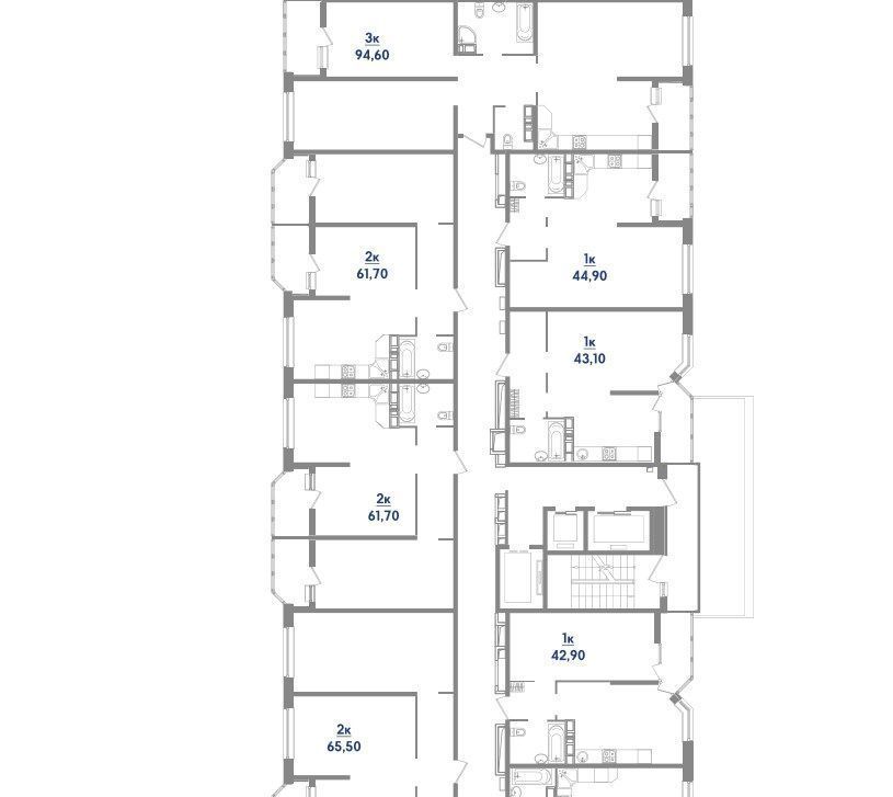 квартира г Краснодар р-н Карасунский ул им. Мачуги В.Н. 166/1 фото 2