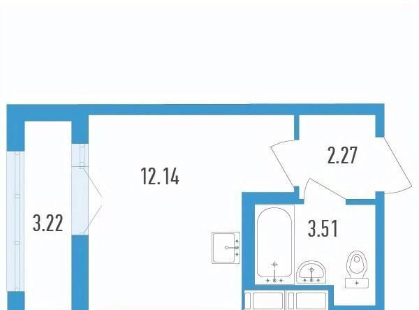 квартира г Санкт-Петербург п Шушары метро Купчино Жилой Аэросити 4 кв-л фото 1