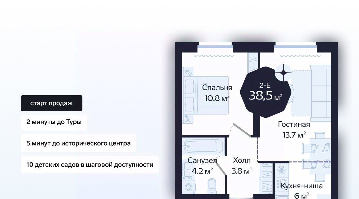 квартира г Тюмень р-н Центральный ул Новгородская 20 Центральный административный округ фото 1