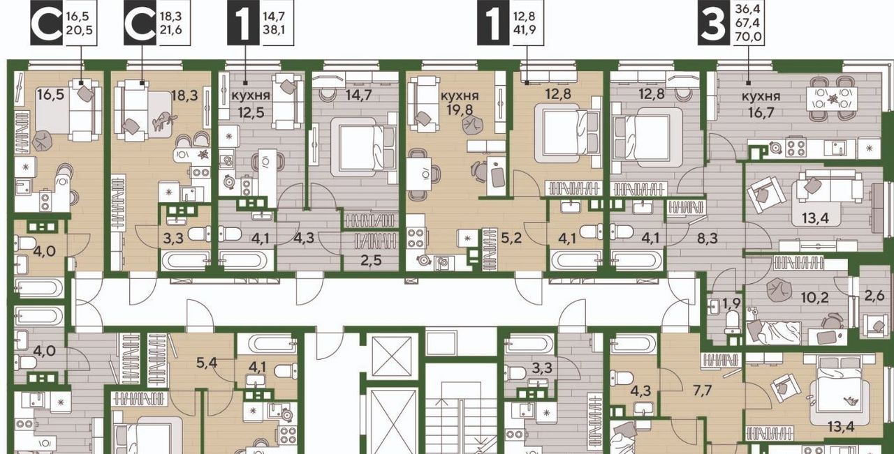 квартира г Краснодар р-н Прикубанский ул им. Анны Ахматовой фото 1