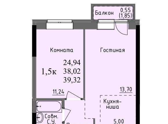 квартира г Ижевск р-н Первомайский проезд Ключевой 23а Поселок фото 1