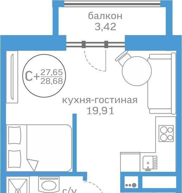 квартира г Тюмень р-н Калининский ул Краснооктябрьская 16 фото 1