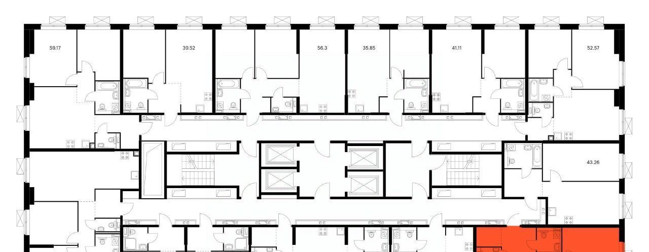 квартира г Москва метро Калитники ул Новохохловская 15с/2 фото 2