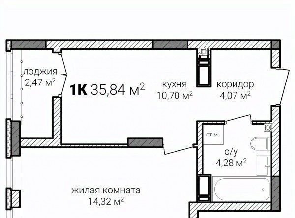 квартира г Нижний Новгород Горьковская ул Героя Советского Союза Аристархова 3 фото 1