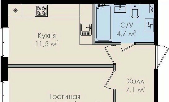 квартира г Великий Новгород Деревяницы-2 ул Вересова 7 фото 1