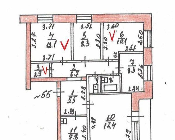 комната г Тула р-н Пролетарский ул Кирова 202б фото