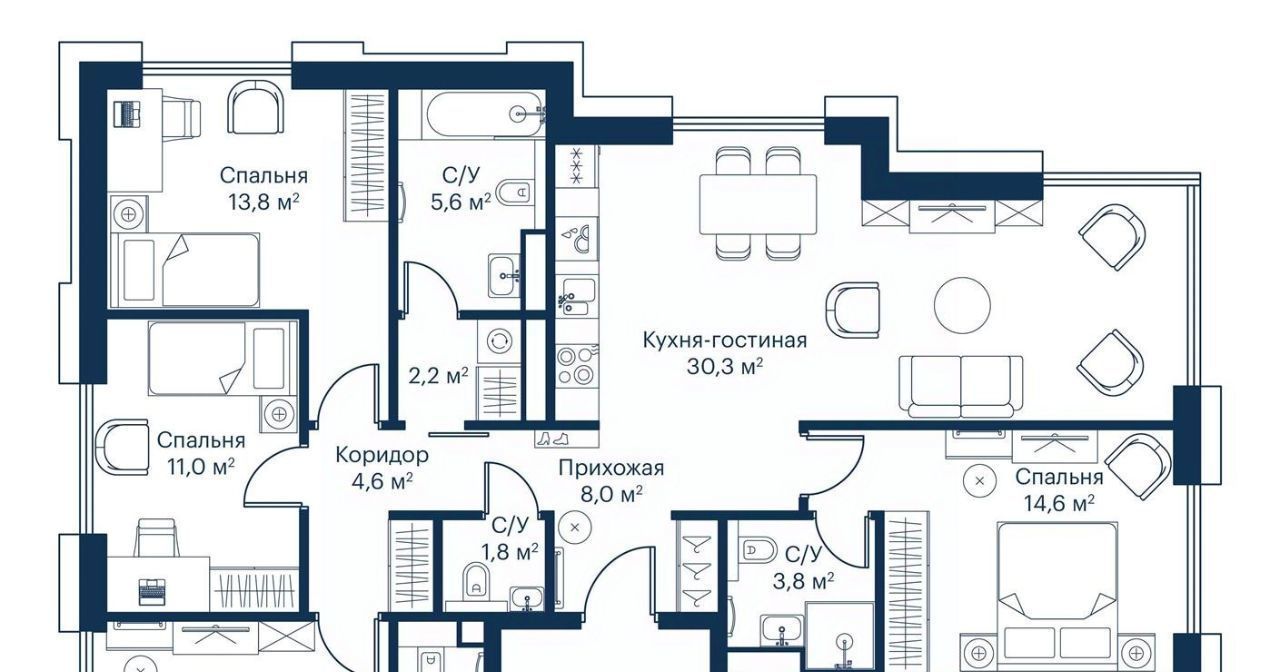 квартира г Москва метро Трикотажная СЗАО Покровское-Стрешнево ЖК Сити Бэй Северо-Западный ао, Индиан кв-л фото 1