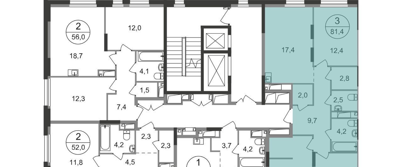 квартира г Москва п Московский р-н микрорайон Град Московский Филатов Луг фото 1