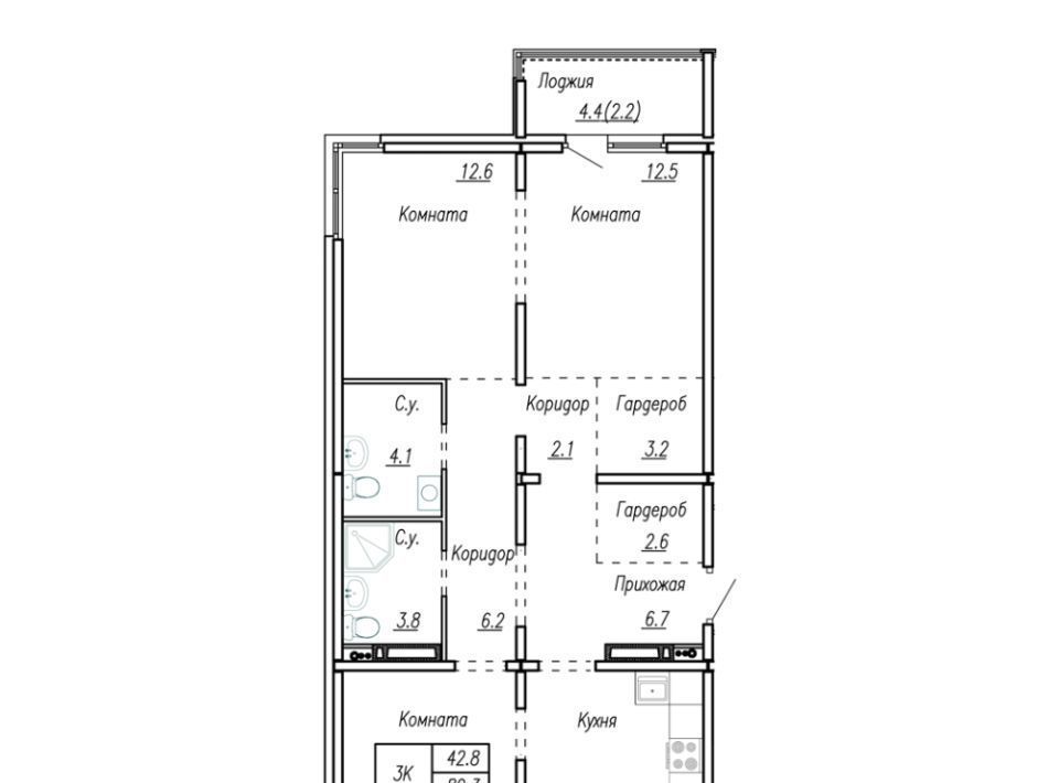 квартира г Барнаул р-н Индустриальный ул Шумакова 15б фото 1