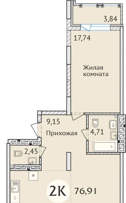 квартира г Новосибирск Заельцовская ул Дуси Ковальчук 248/1 фото 1