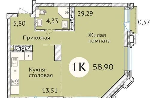 квартира г Новосибирск Заельцовская ул Дуси Ковальчук 248/1 фото 1