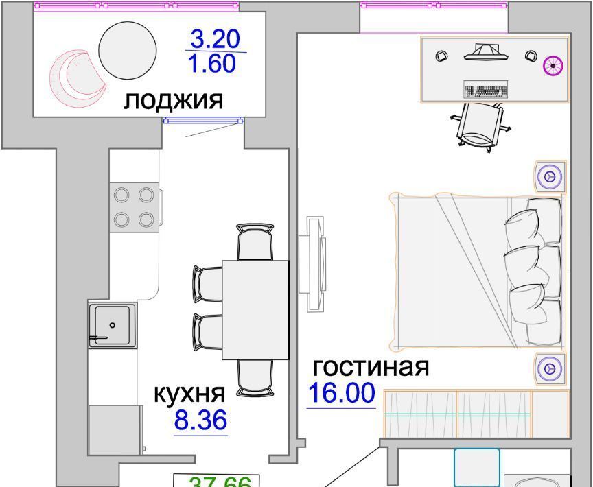 квартира р-н Зеленоградский г Зеленоградск ул Тургенева 16а фото 1