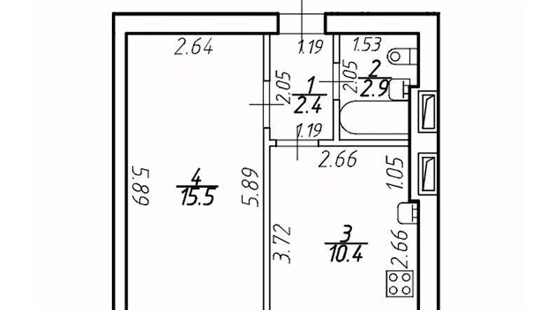 квартира г Санкт-Петербург п Шушары ш Московское 256к/8 Шушары фото 1