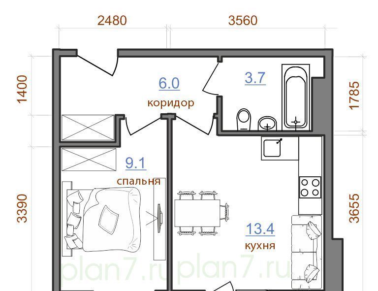 квартира г Иркутск р-н Октябрьский ЖК «АВИАТОR» ИВАТУ городок, с 3/2 фото 1