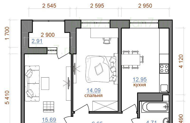 квартира г Иркутск р-н Октябрьский ул Советская 2 ЖК «АВИАТОR» ИВАТУ городок, с 2/2 фото 1