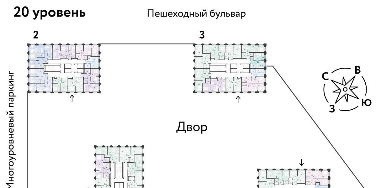 квартира г Тюмень р-н Ленинский ЖК Звёздный фото 2