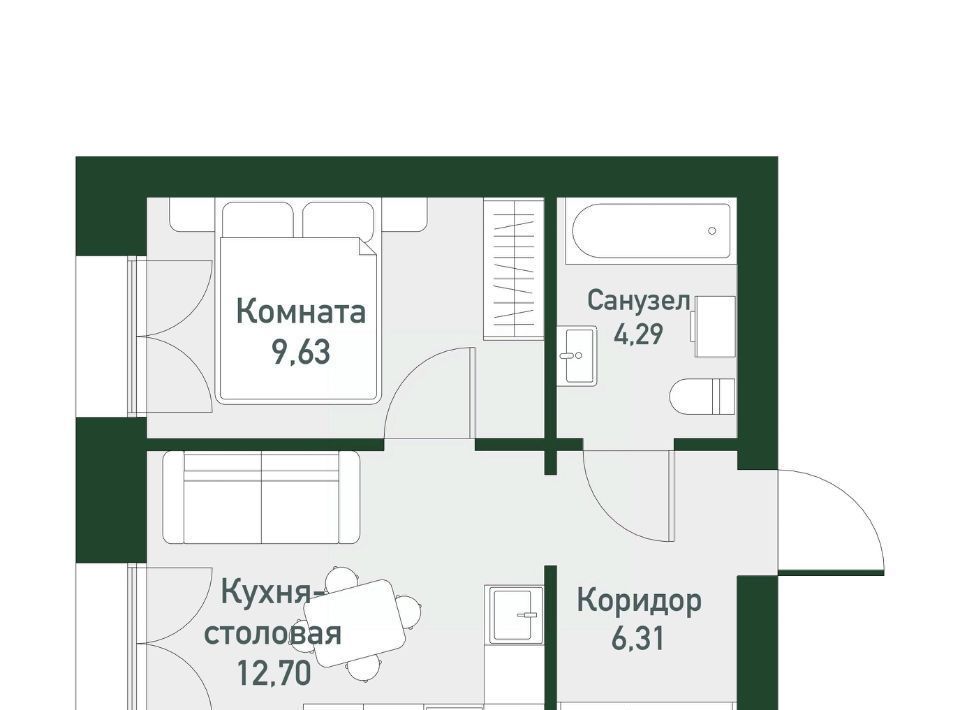 квартира г Екатеринбург Чкаловская Твоя Привилегия жилой комплекс фото 1