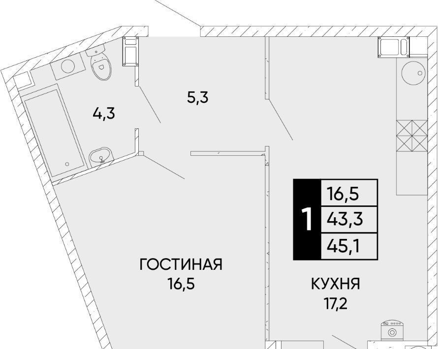 квартира г Ростов-на-Дону р-н Кировский ул Бориса Слюсаря 8 фото 1