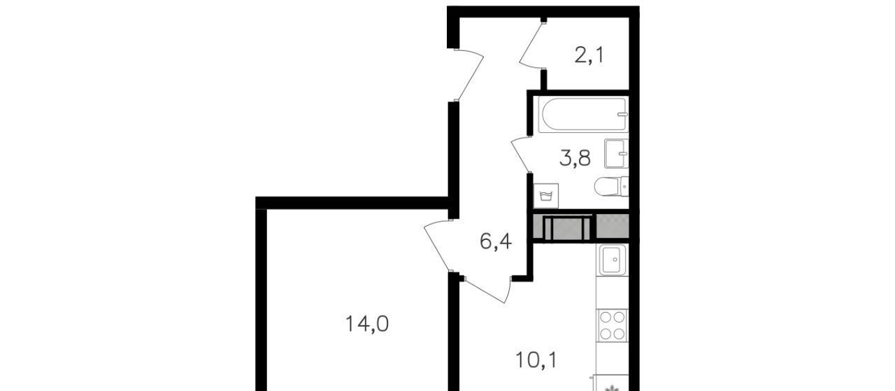 квартира г Москва ул Берзарина 2/2 поле, 32к, Октябрьское фото 1