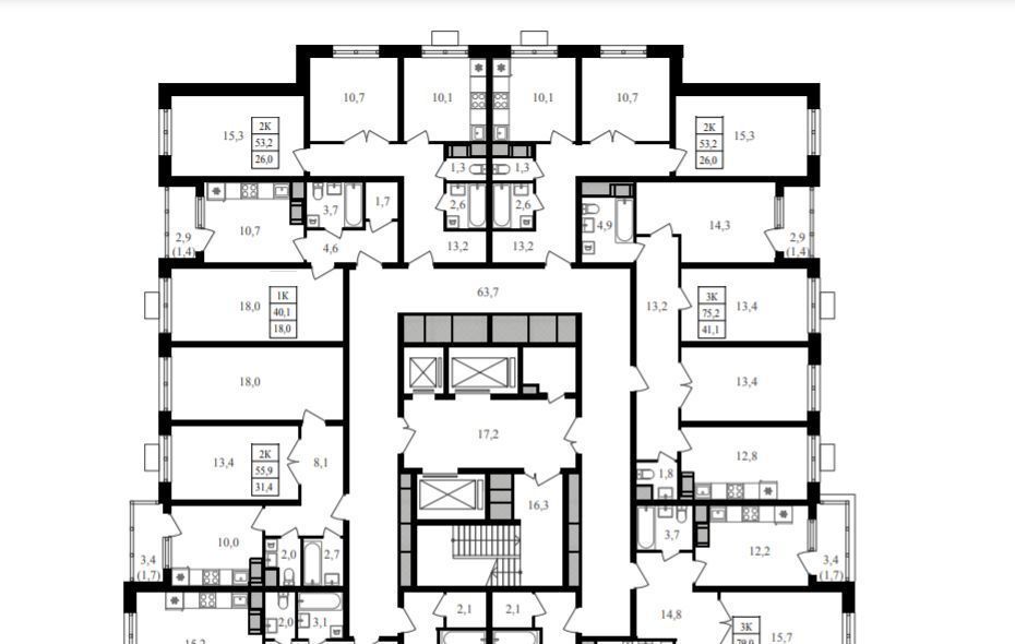 квартира г Москва Щукино ул Берзарина 3/2 поле, 32к, Октябрьское фото 2