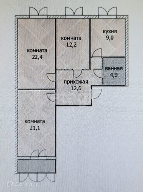 квартира г Уфа р-н Демский ул Дагестанская 14 фото 2