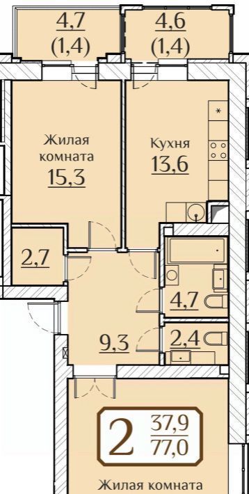 квартира г Чебоксары р-н Московский ул Дегтярева 1б фото 1