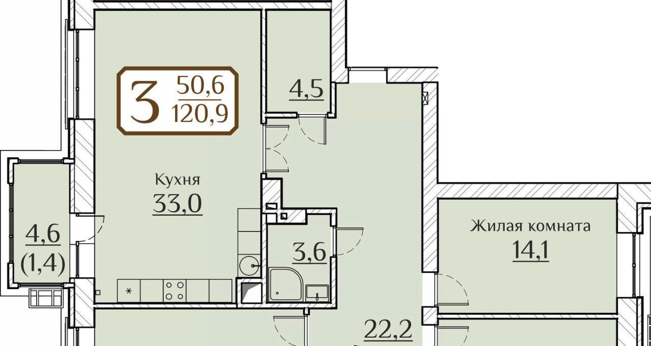 квартира г Чебоксары р-н Московский ул Дегтярева 1б фото 1