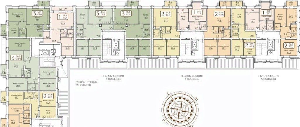 квартира г Чебоксары р-н Московский ул Дегтярева 1б фото 2