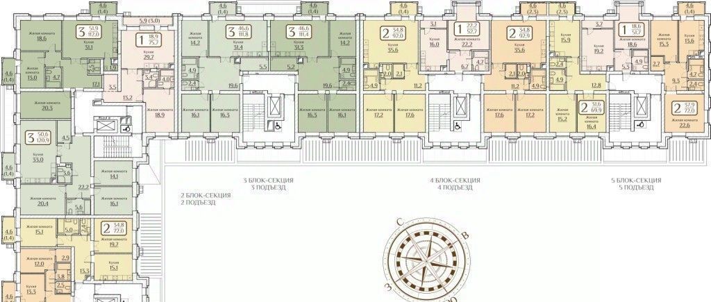 квартира г Чебоксары р-н Московский ул Дегтярева 1б фото 2