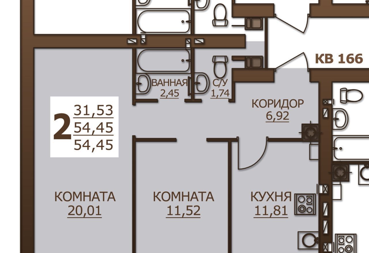 квартира р-н Ивановский д Дерябиха Богданихское с/пос, 76А фото 1