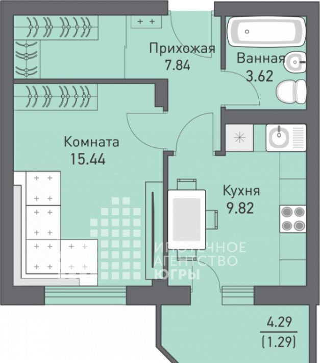 квартира г Нижневартовск ул Героев Самотлора 17 фото 1