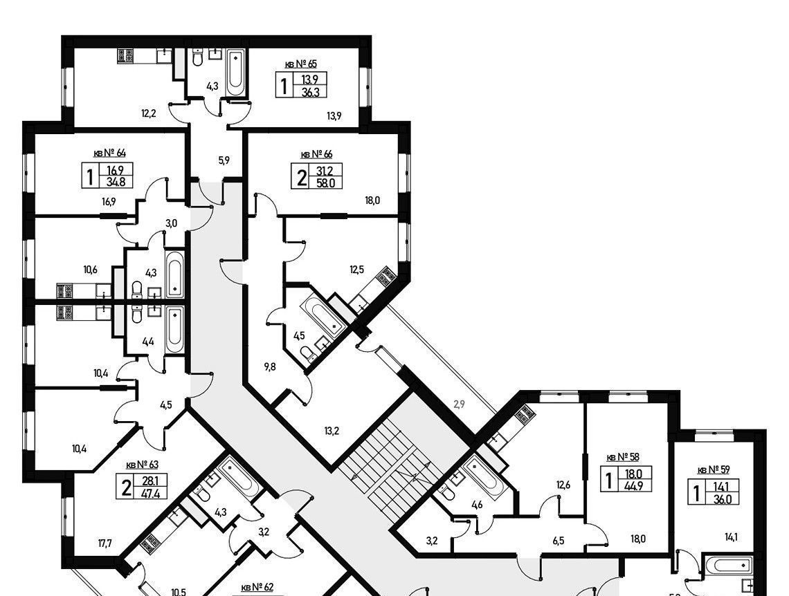 квартира г Москва п Новофедоровское ул Генерала Донскова 25к/1 ТиНАО фото 2