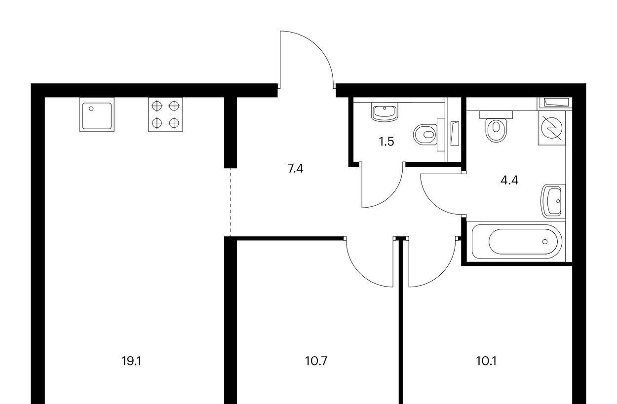 квартира г Москва метро Владыкино ЖК Сигнальный 16 1/2 фото 1