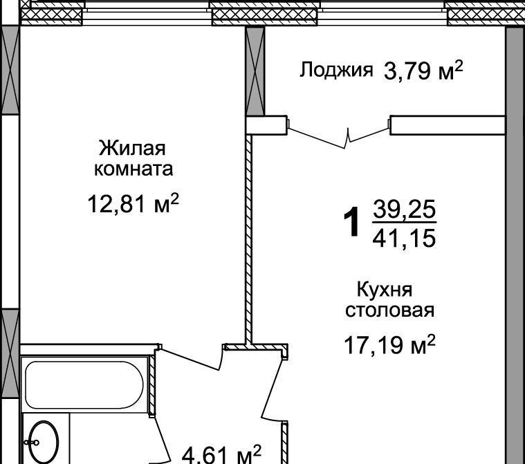 квартира г Нижний Новгород Горьковская ЖК «КМ Тимирязевский» фото 2