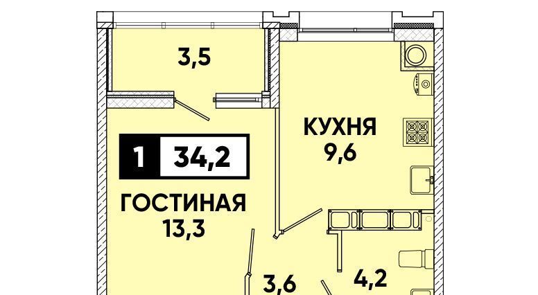 квартира г Ставрополь р-н Промышленный пр-кт Российский 17/3 фото 1