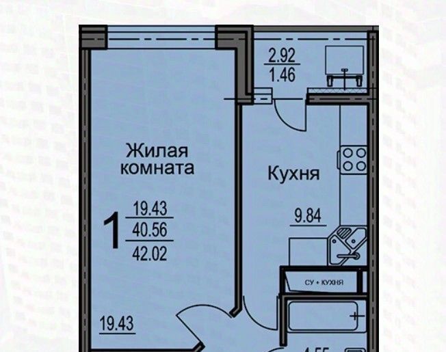 квартира г Воронеж р-н Железнодорожный Северо-Восточный ул Суворова 122в фото 1