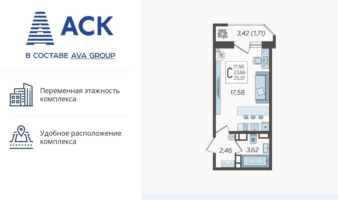 квартира г Краснодар р-н Карасунский ул Уральская 87/7 фото 1