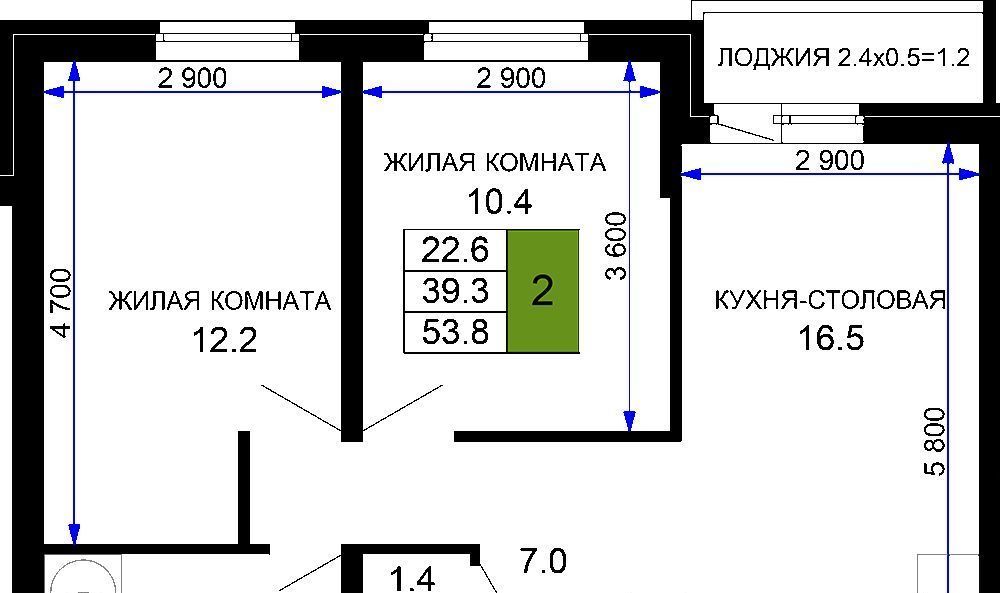 квартира г Краснодар р-н Прикубанский ул им. лётчика Позднякова 2/2 ЖК «Дыхание» фото 1