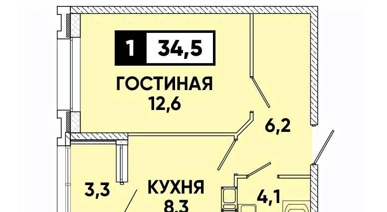 квартира г Ставрополь р-н Промышленный пр-кт Российский 17/3 фото 1