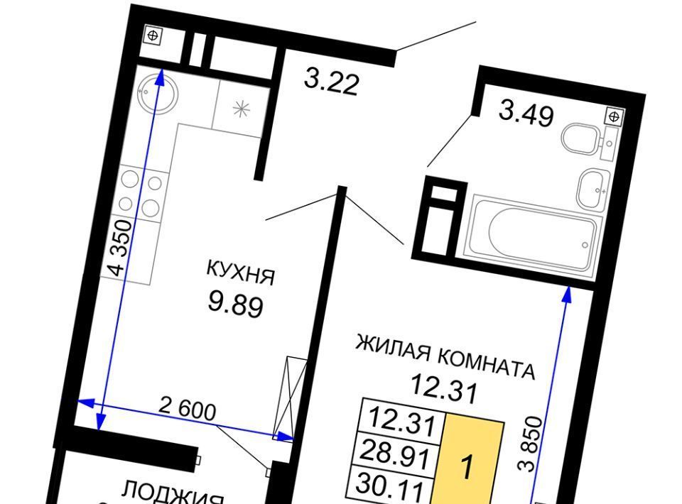 квартира г Краснодар р-н Центральный ЖК Фонтаны жилой комплекс Фонтаны, 78 с 2, Центральный внутригородской округ фото 1