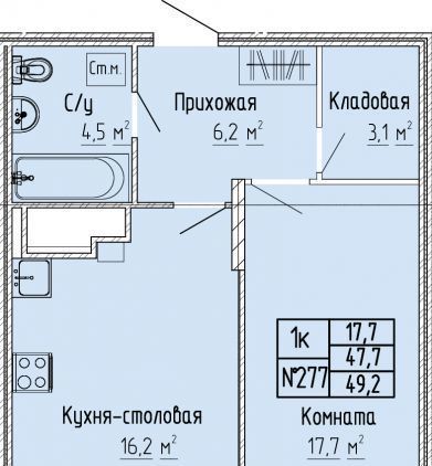 квартира г Тверь р-н Московский ул 15 лет Октября 52к/1 фото 1