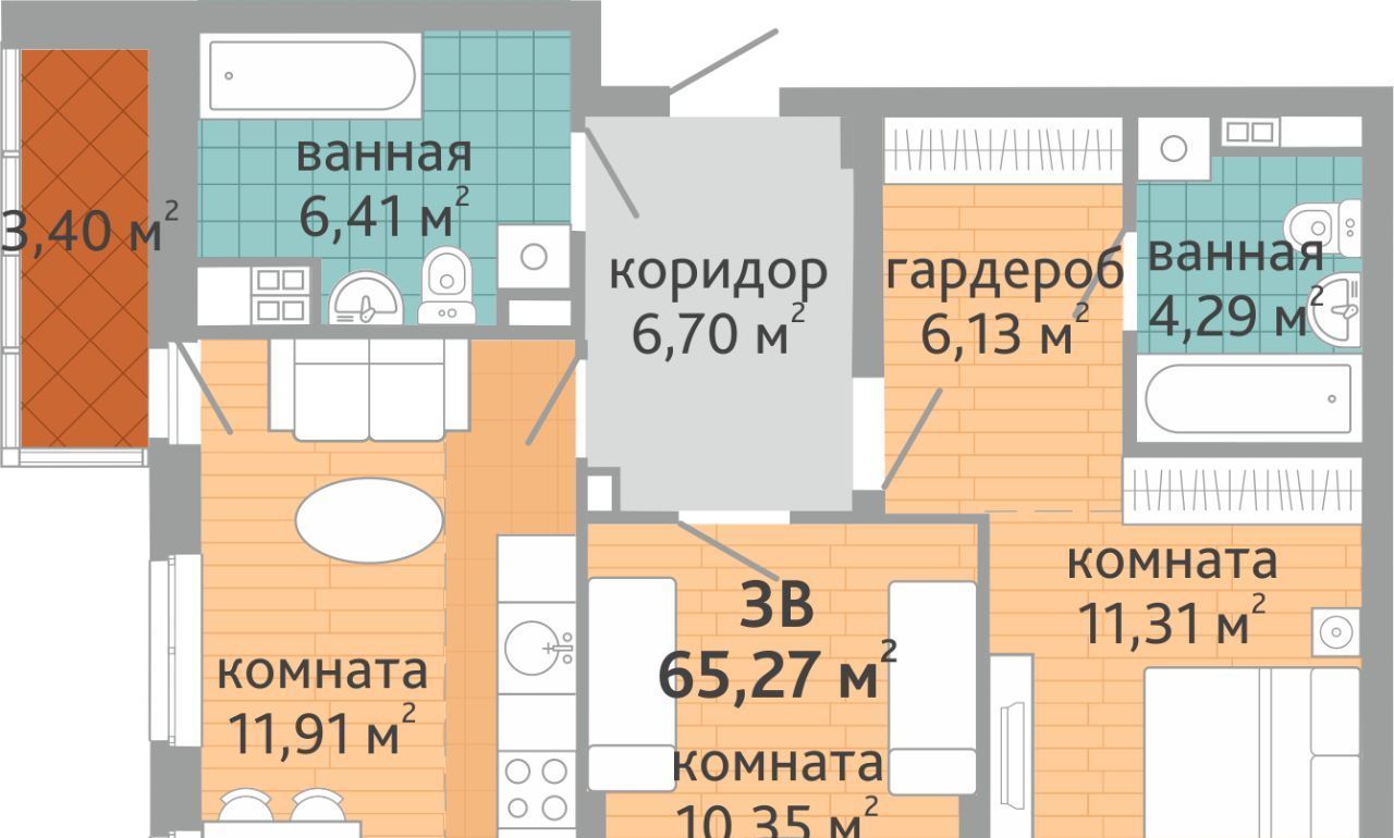 квартира г Екатеринбург р-н Верх-Исетский Семейный квартал Дружный жилой комплекс фото 1