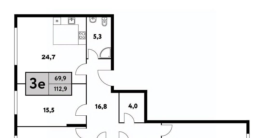 квартира г Москва метро Беломорская ул Фестивальная 15к/25 фото 1