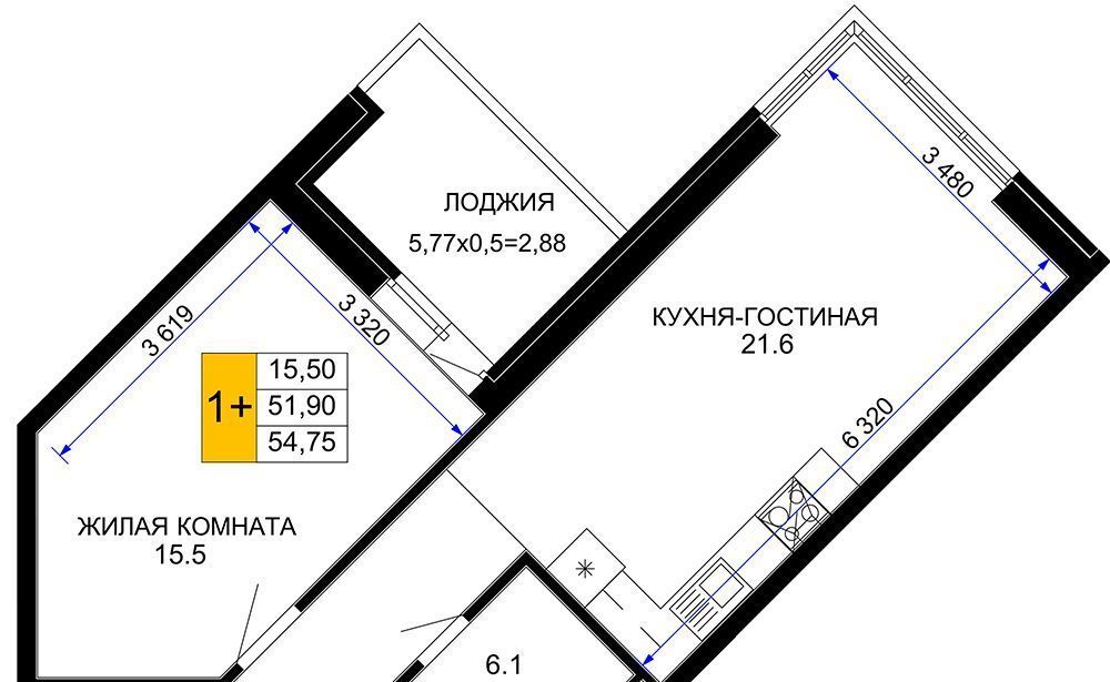 квартира г Краснодар р-н Прикубанский 2-я площадка ул Ветеранов 85 фото 1