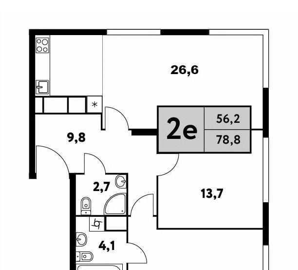 квартира г Москва метро Беломорская ул Фестивальная 15к/25 фото 1